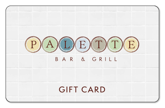 palette logo over white background